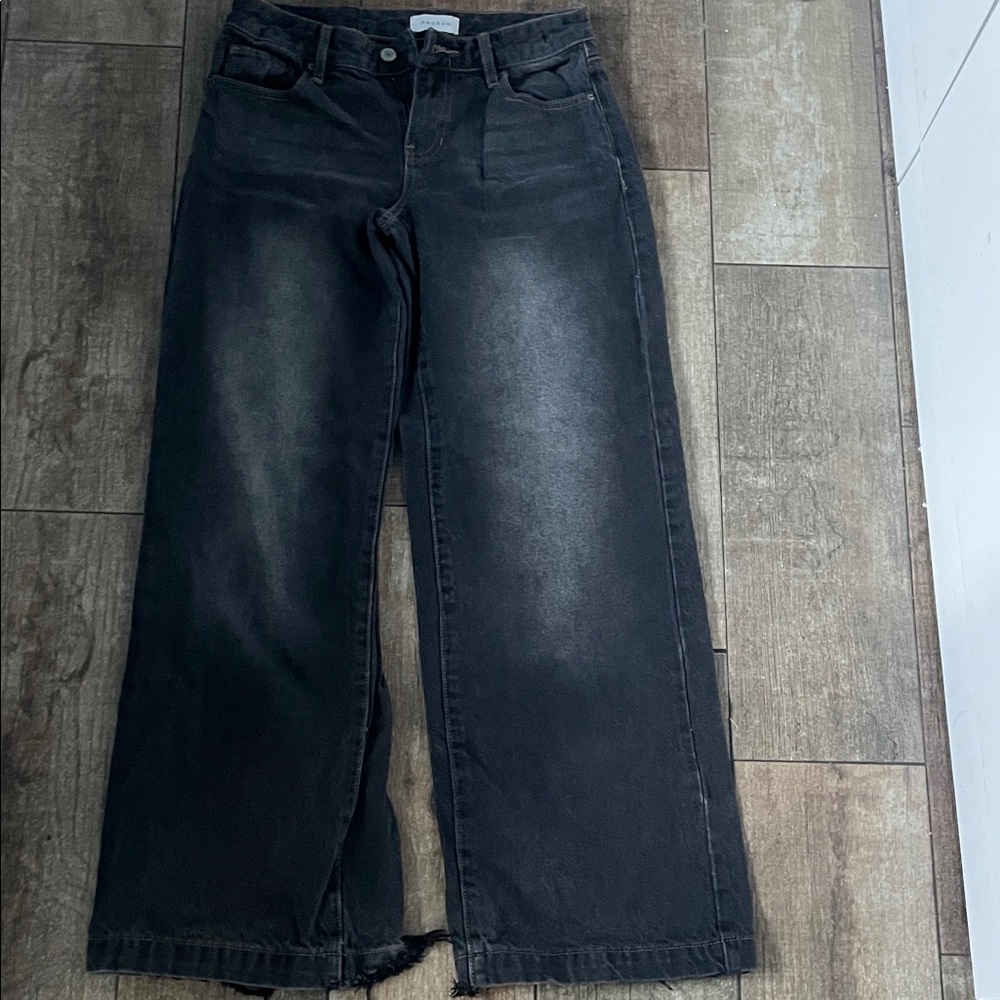 PacSun Charcoal Wide-Leg Jeans